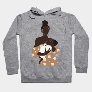 Abstract pregnant women silhouette Illustration Hoodie